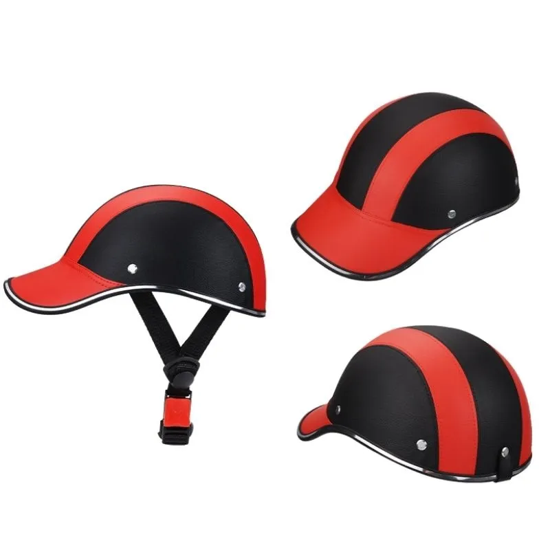 Motorcycle Half Helmet Baseball Cap for Women