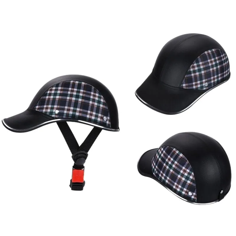 Motorcycle Half Helmet Baseball Cap for Women