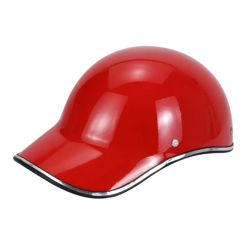 Motorcycle Half Helmet Baseball Cap for Women