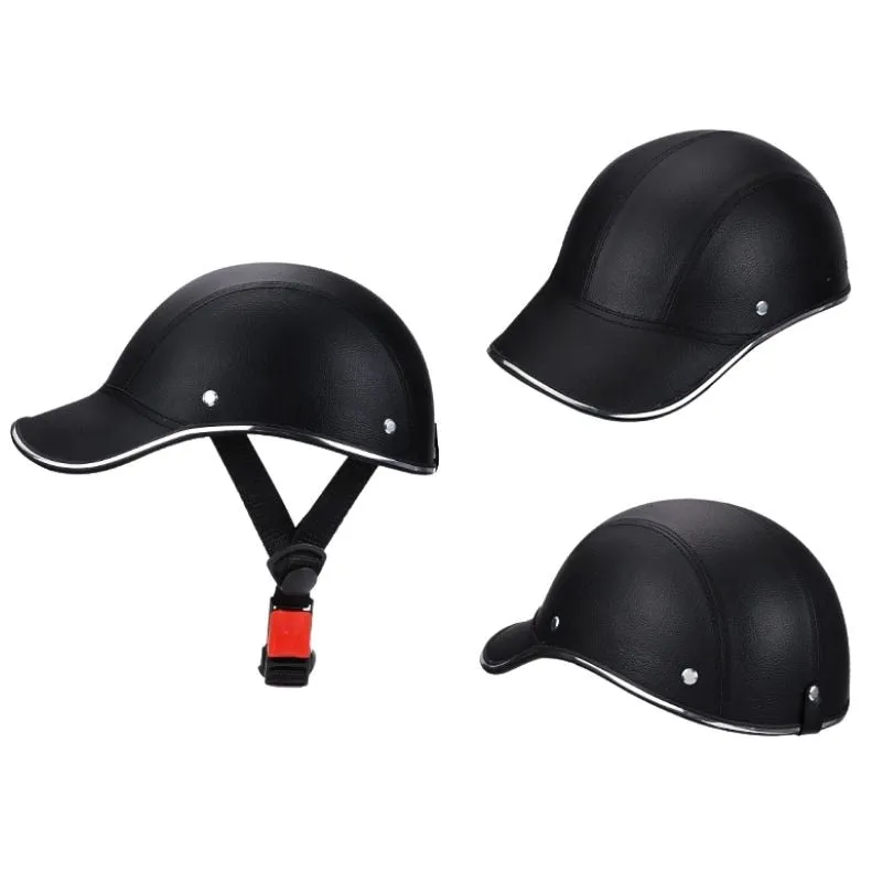 Motorcycle Half Helmet Baseball Cap for Women