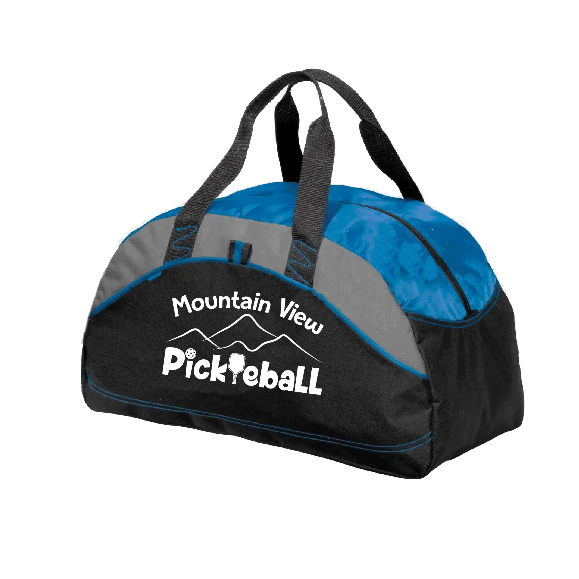 Mountain View Pickleball Club | Pickleball Sports Duffel | Medium Size Court Bag