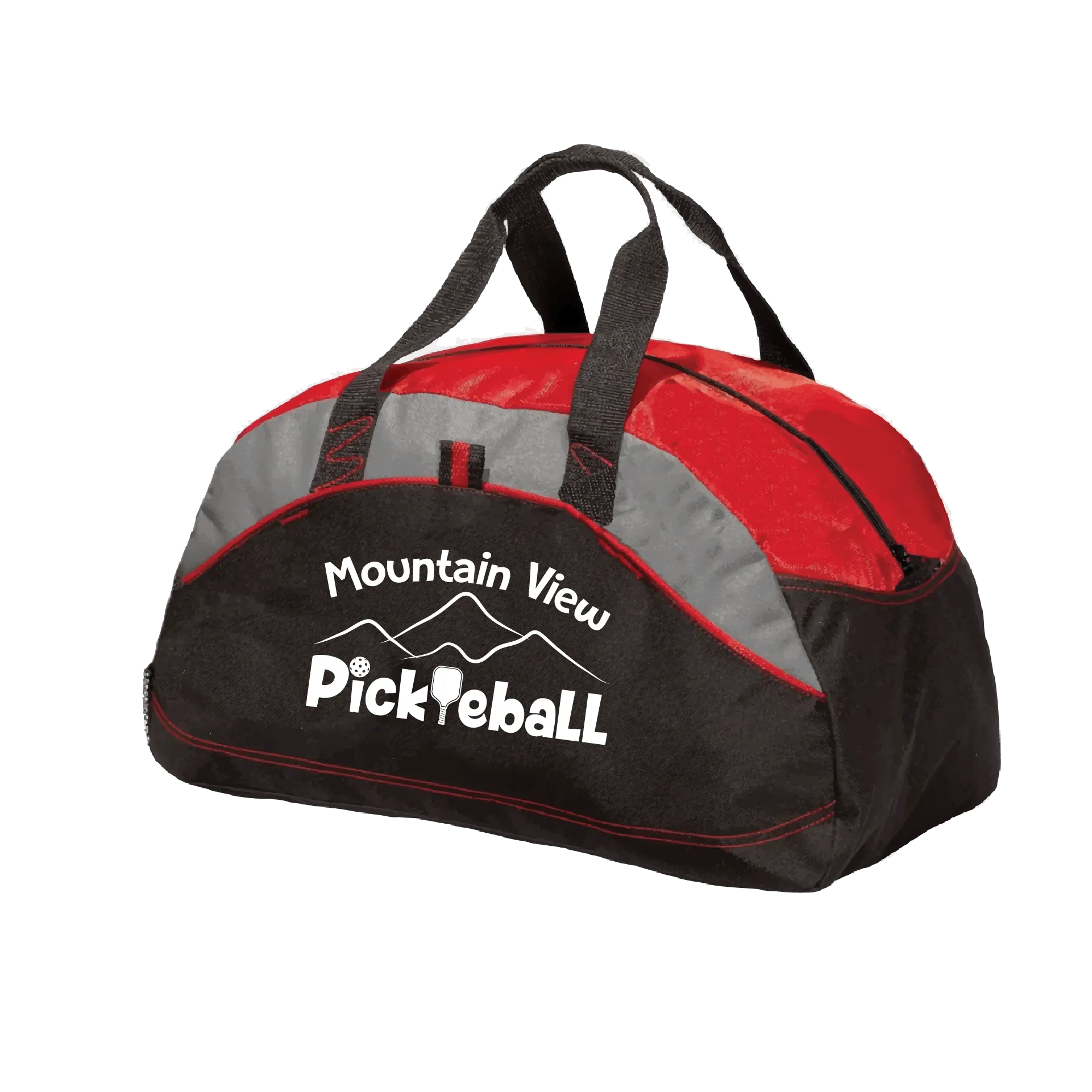 Mountain View Pickleball Club | Pickleball Sports Duffel | Medium Size Court Bag