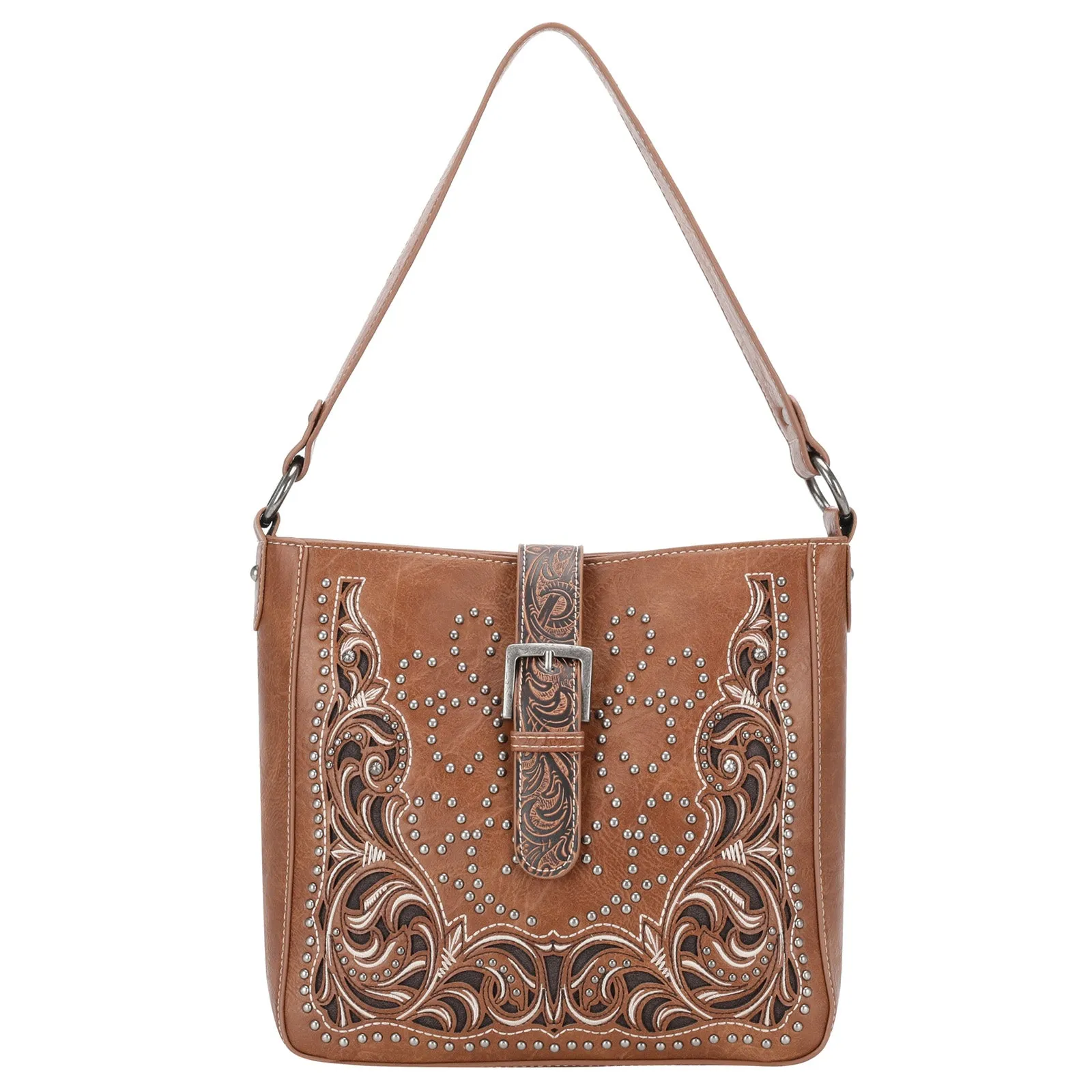 MW1143G-918 Montana West Cut-Out/Buckle Collection Concealed Carry Hobo