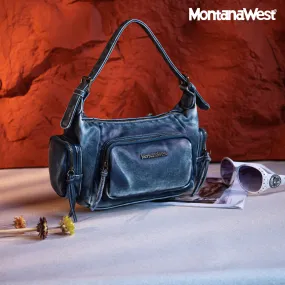 MWC-223 Montana West Stone Wash Hobo/Crossbody - Jean