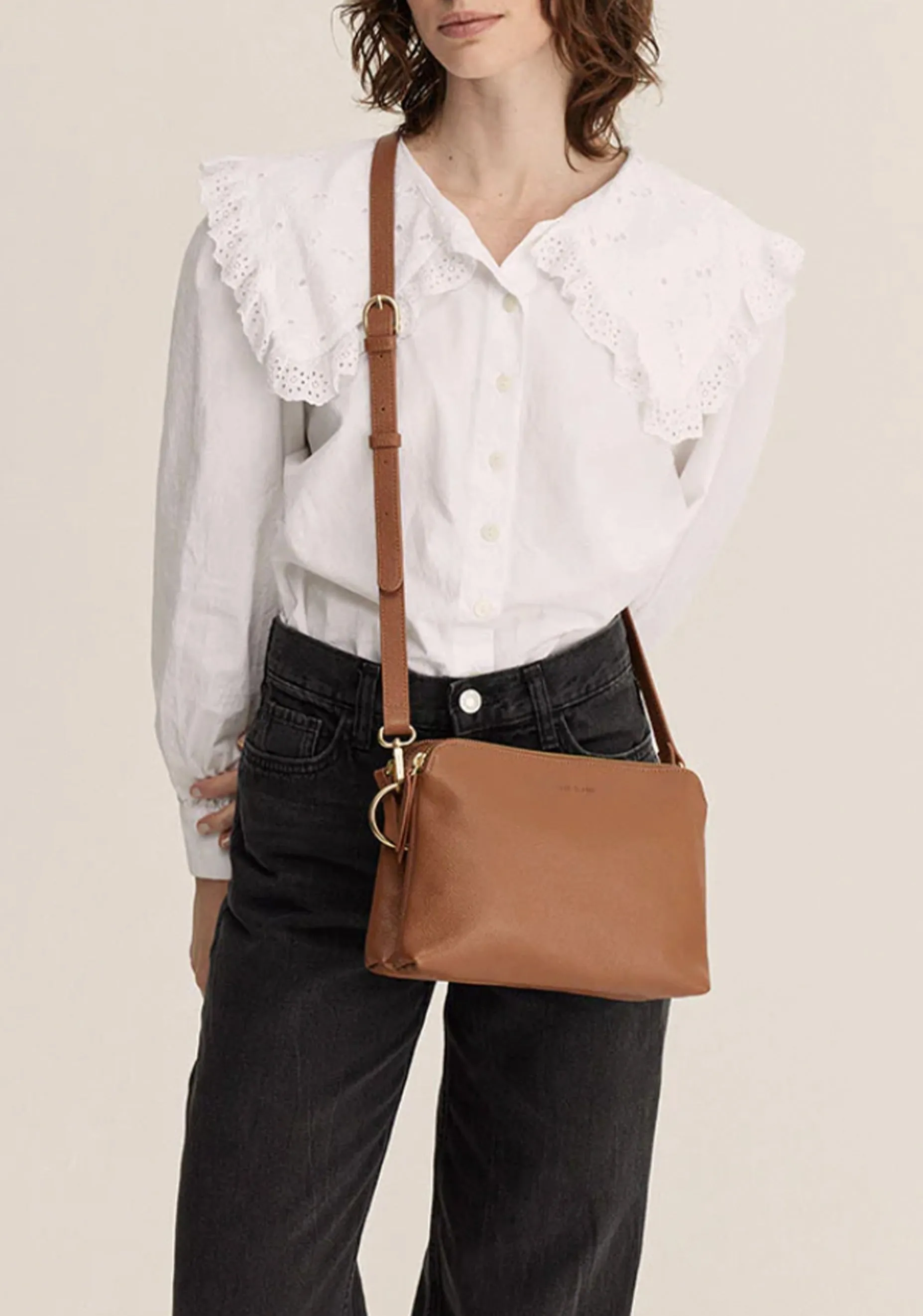 Nael Leather Bag_Hazelnut