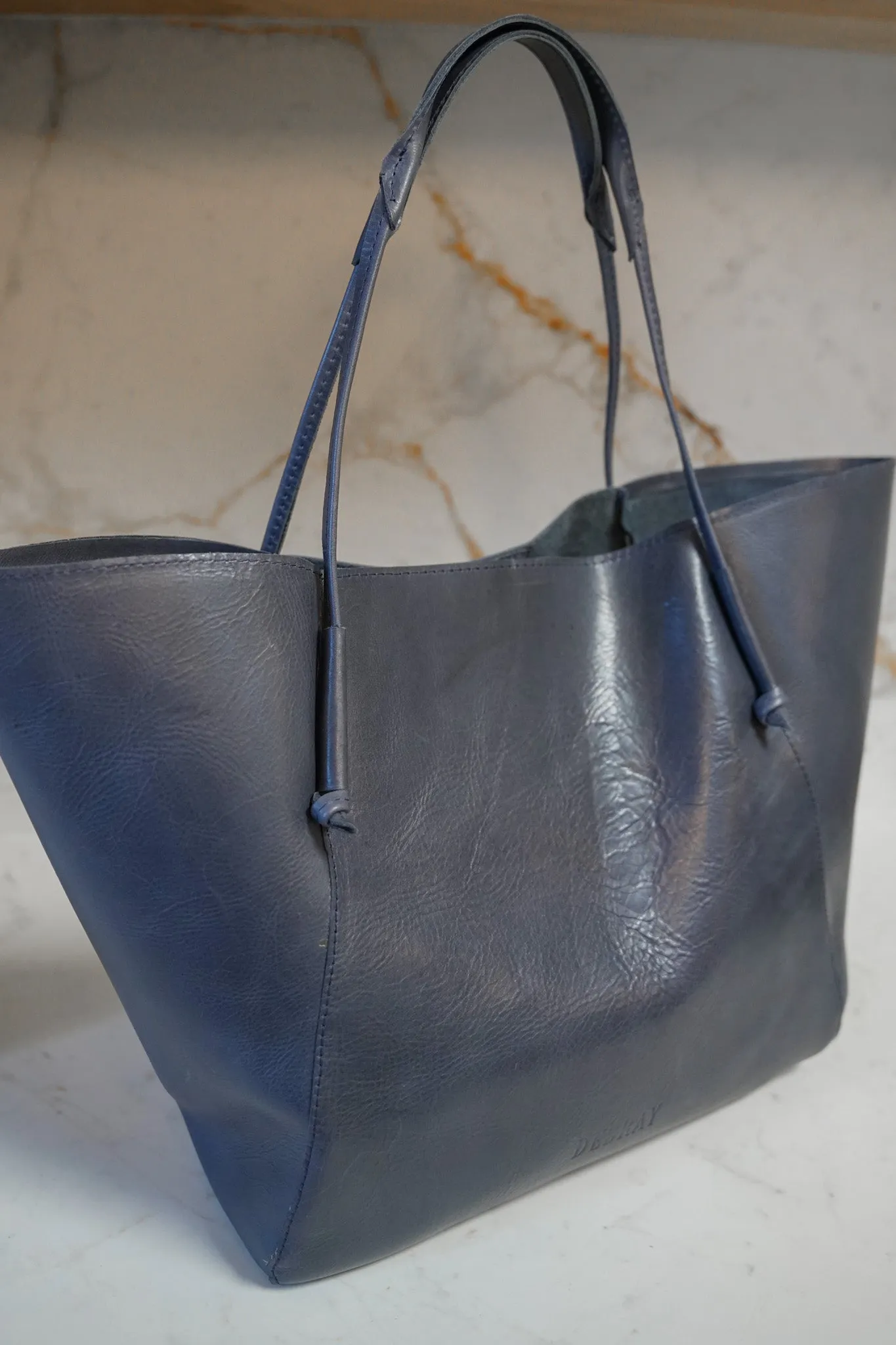 Navy Bucket Tote