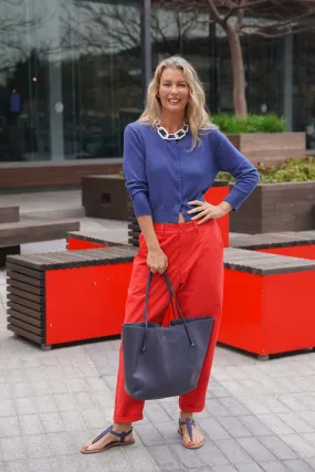 Navy Bucket Tote