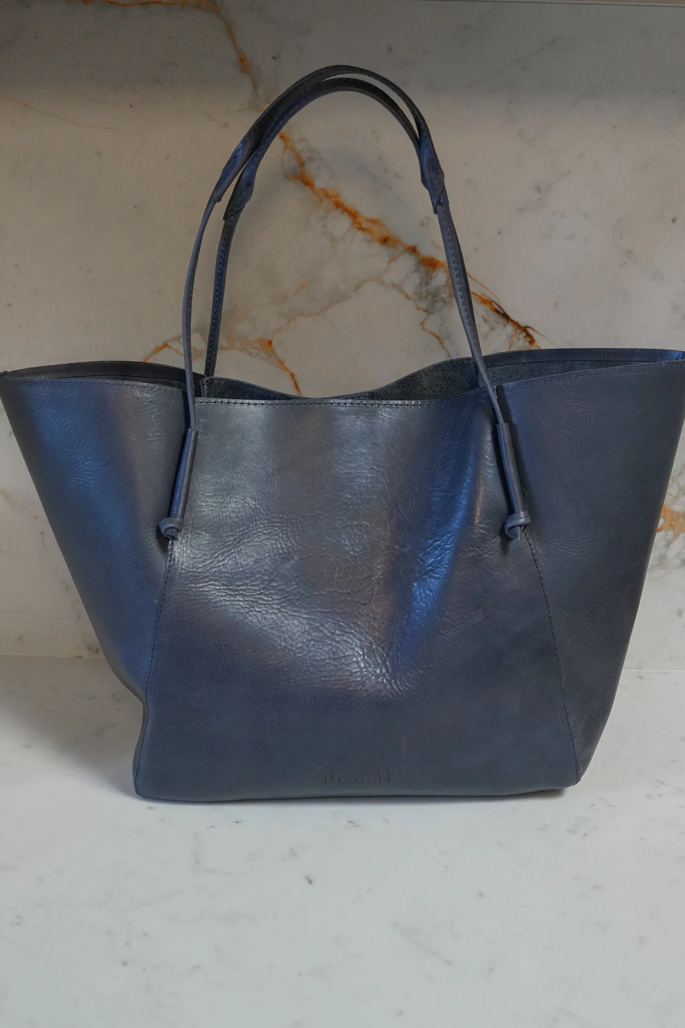 Navy Bucket Tote