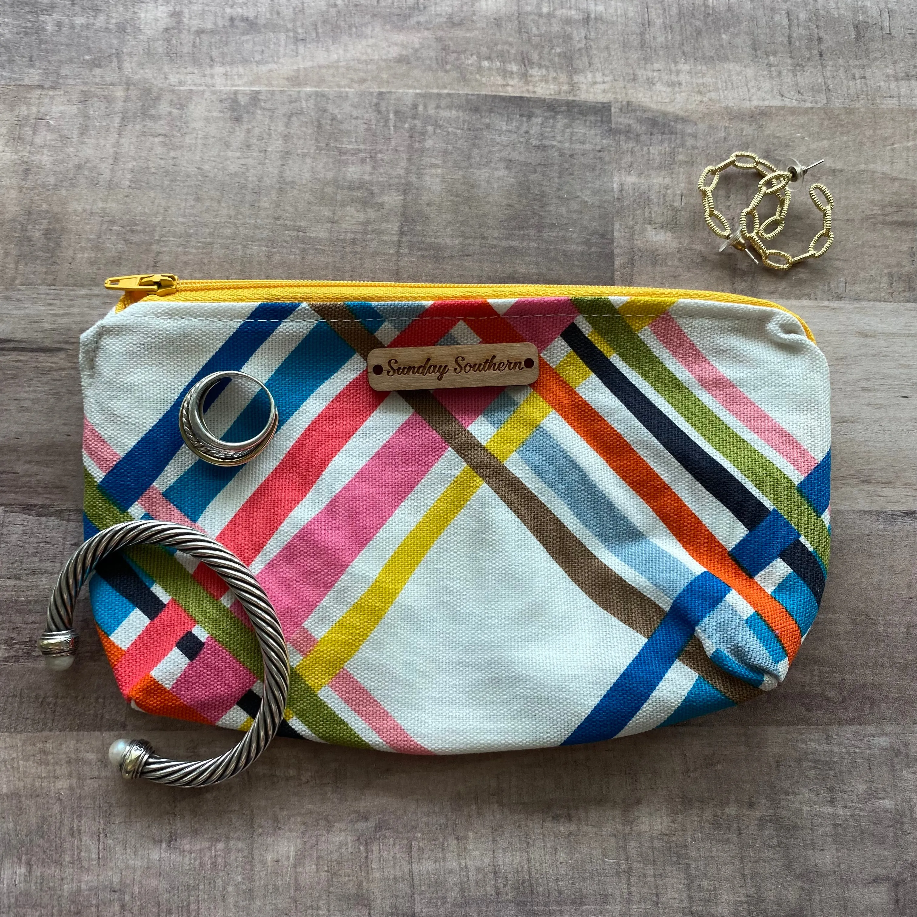 New Plaid Small Zipper Bag