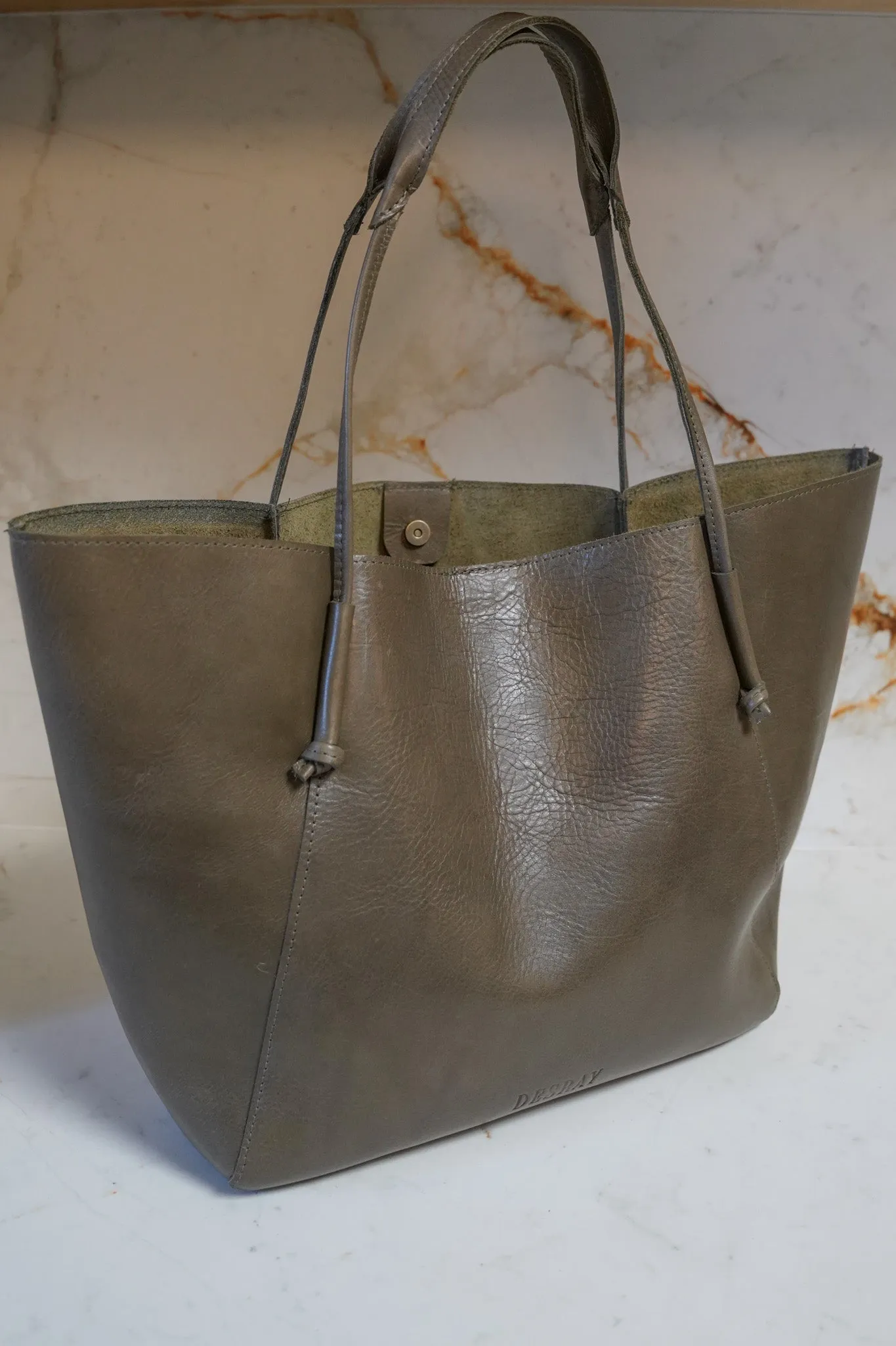 Olive Bucket Tote