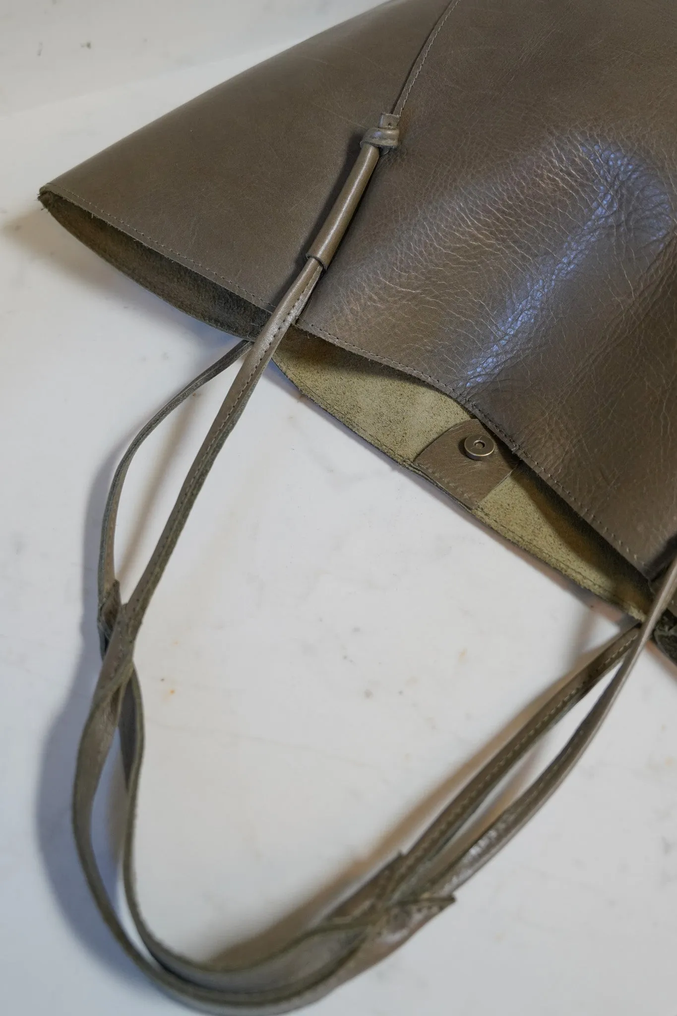 Olive Bucket Tote