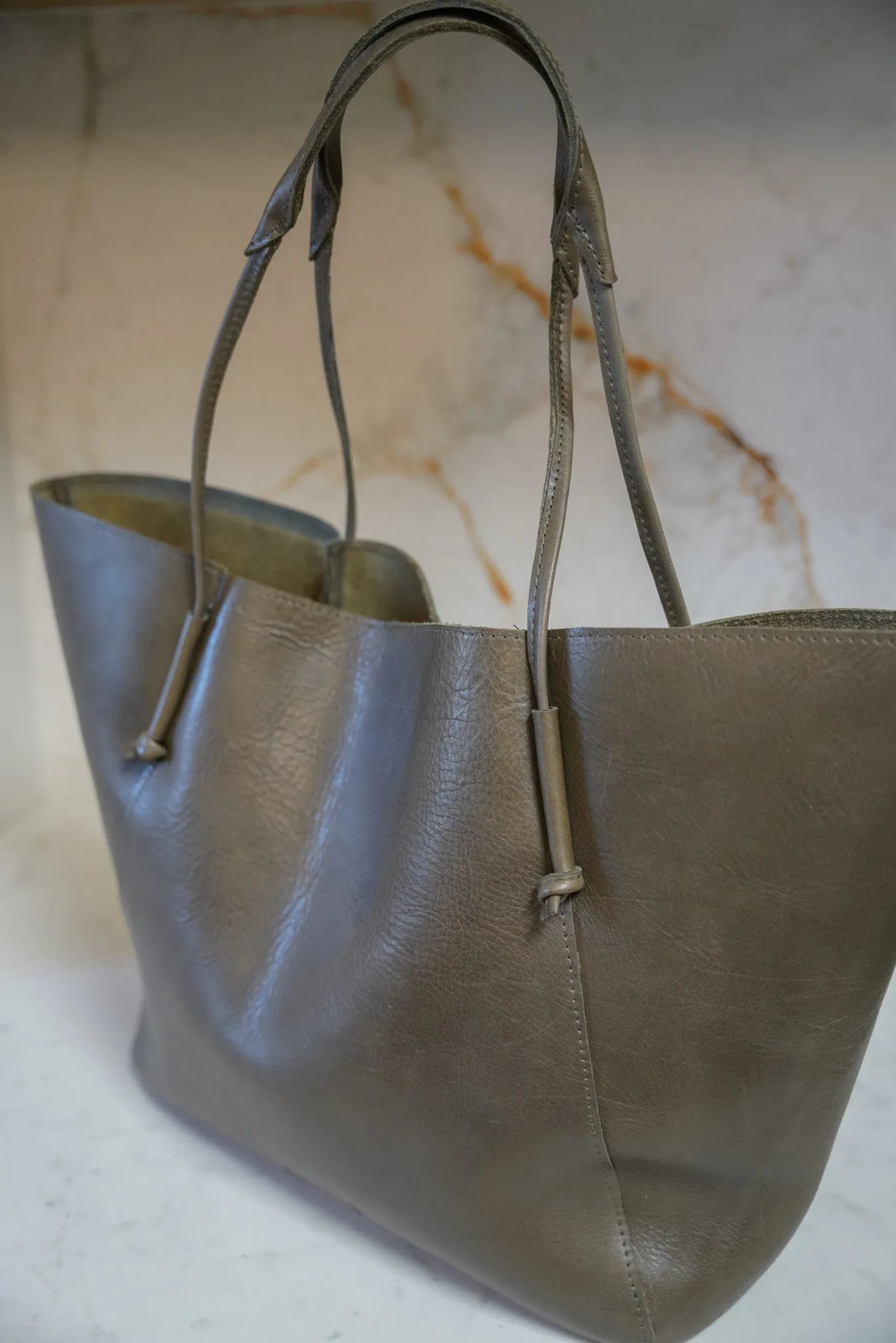 Olive Bucket Tote