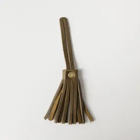 Olive Cypress Leather Tassel