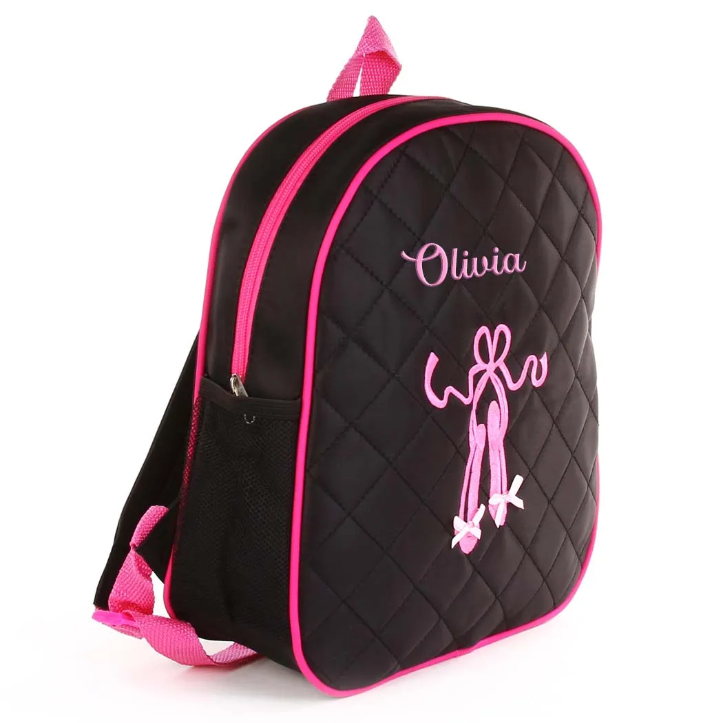 Personalized Embroidered Ballerina Dance Backpack