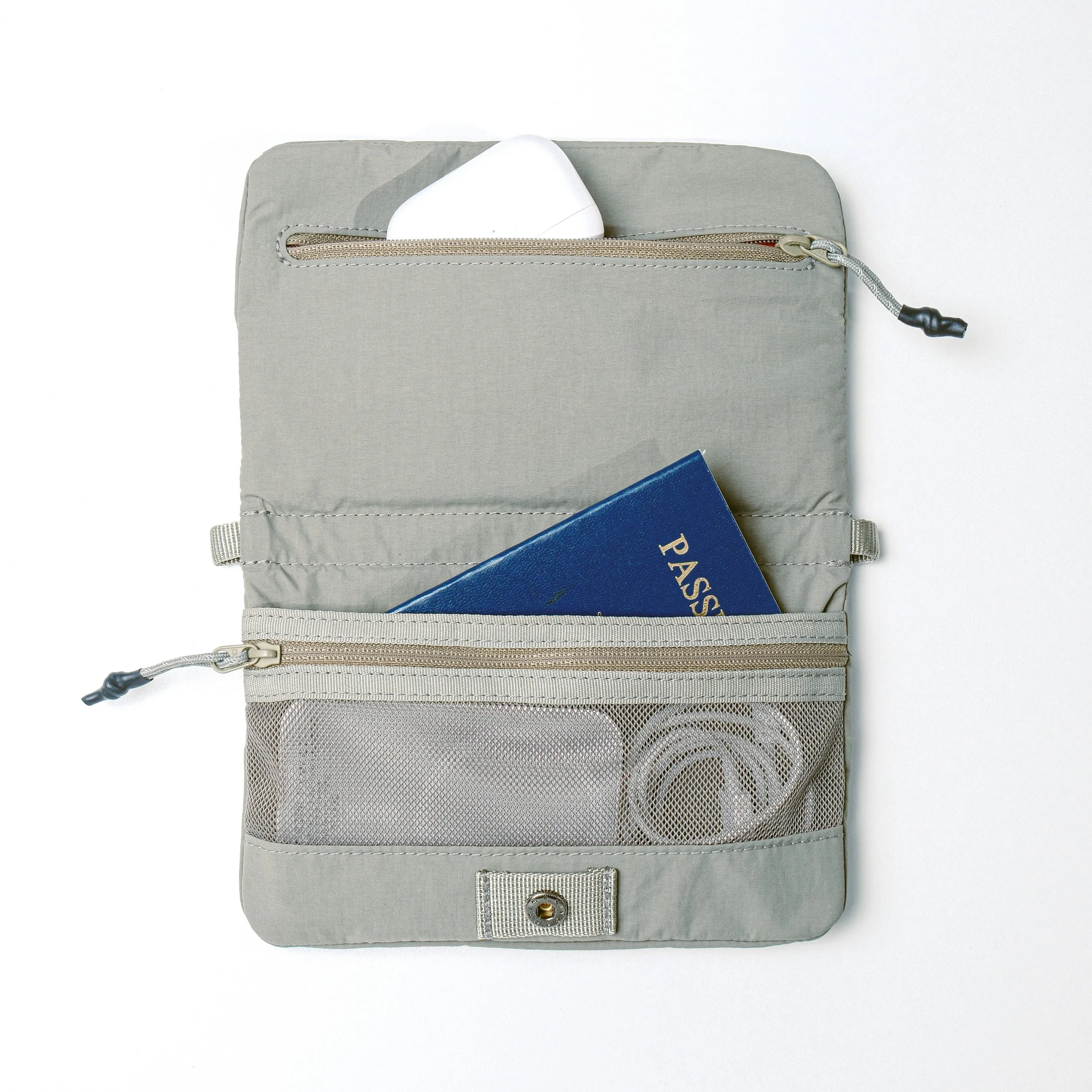 Phone Sacoche 90 / Moss (Papery) / To-go Strap Wide / Grey Violet