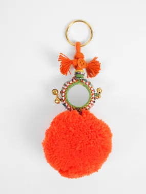 Pom Pom Mirror Keyrings