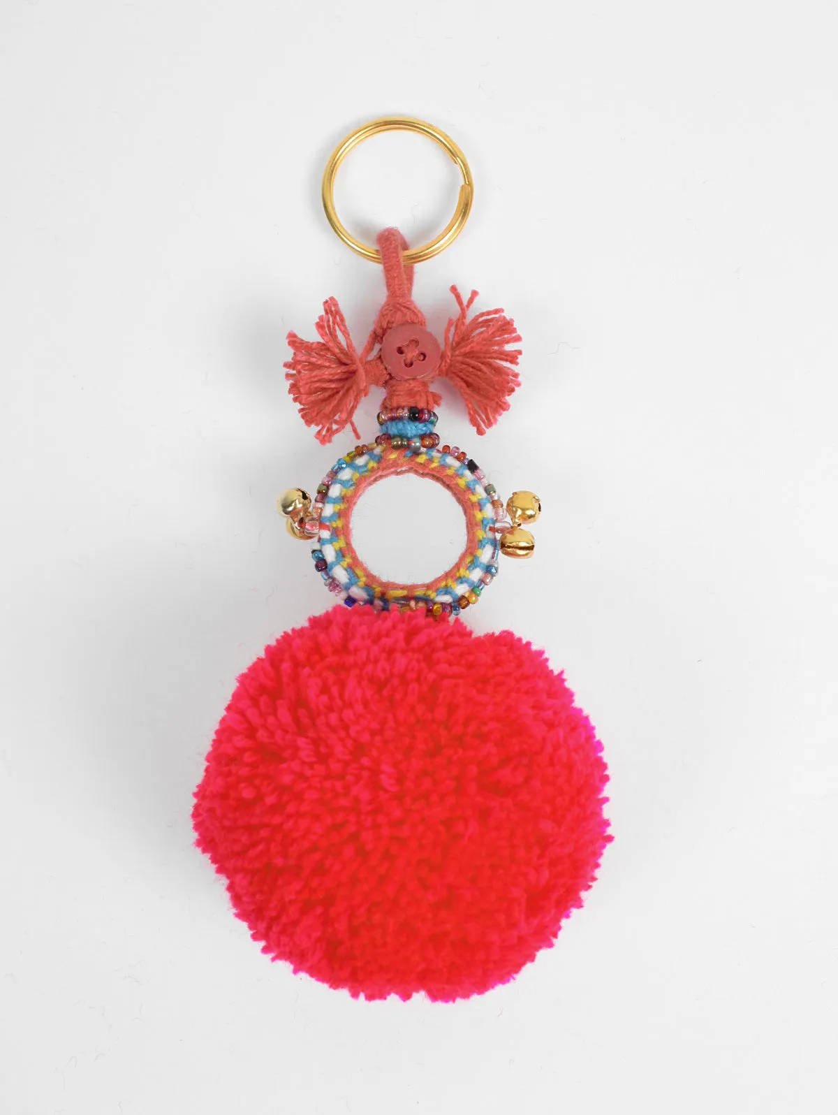 Pom Pom Mirror Keyrings