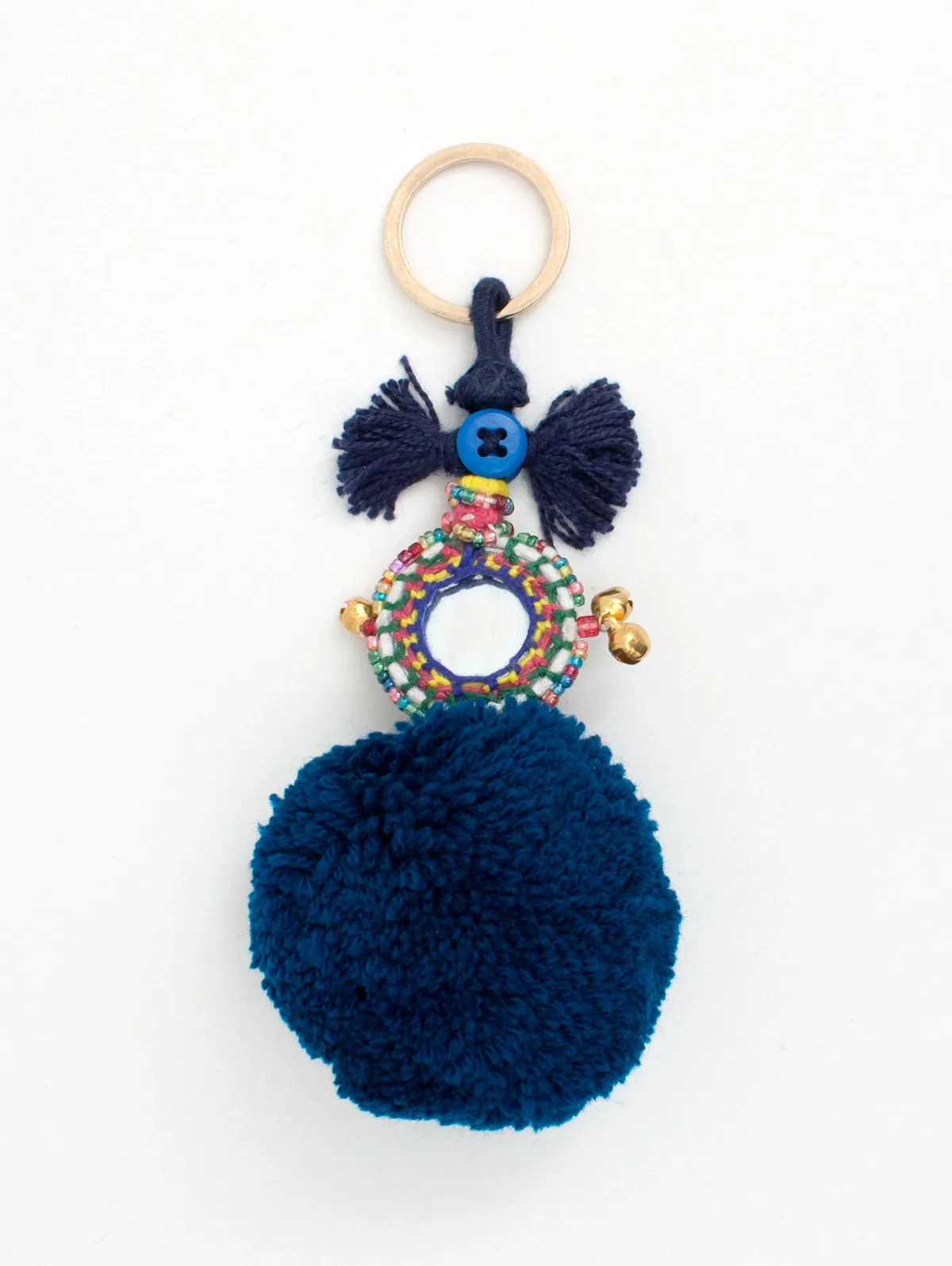 Pom Pom Mirror Keyrings