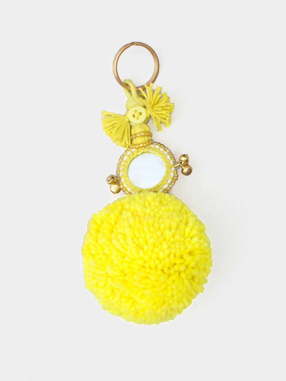 Pom Pom Mirror Keyrings