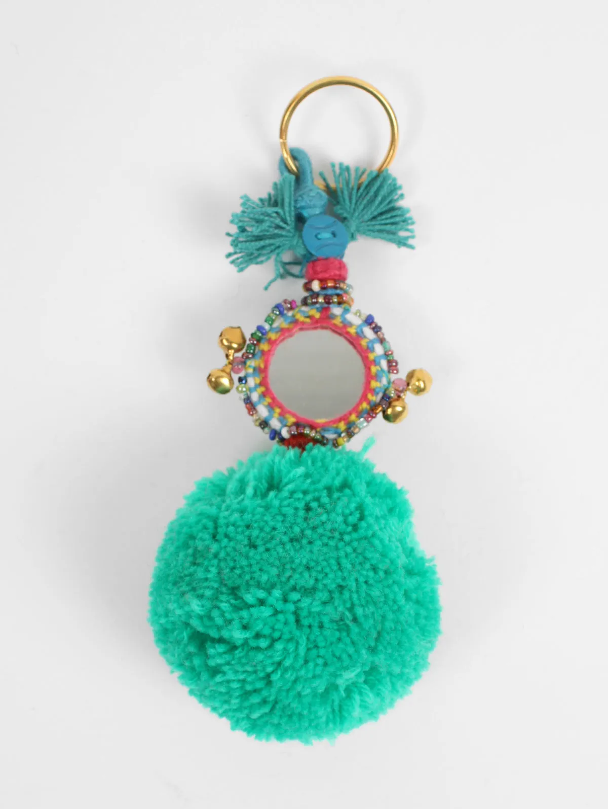 Pom Pom Mirror Keyrings