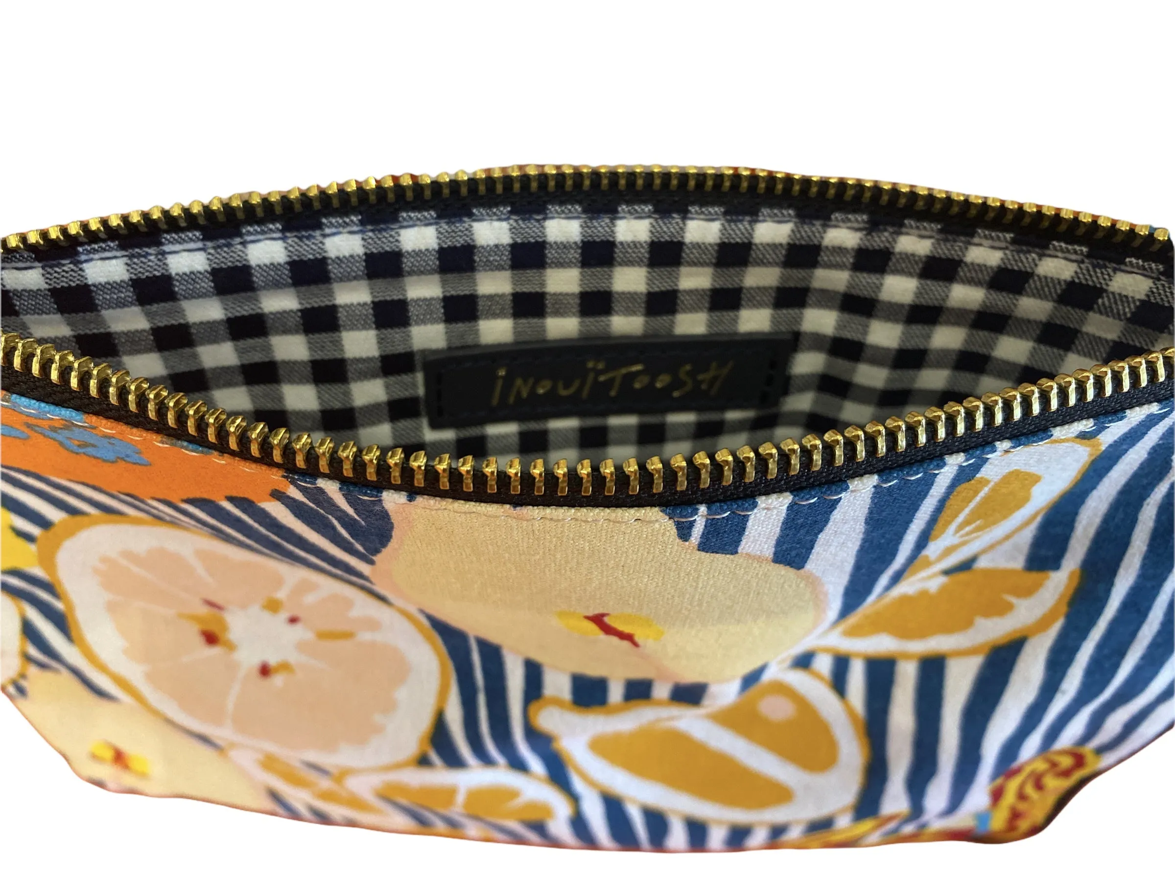 Printed cotton pouch