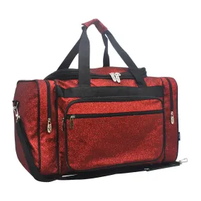 Red Glitter NGIL Canvas Carry on 20" Duffle Bag