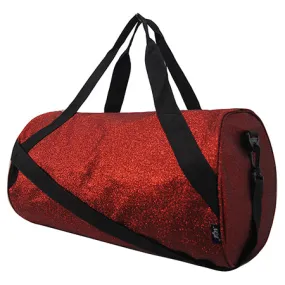 Red Medium Glitter NGIL Duffel Bag