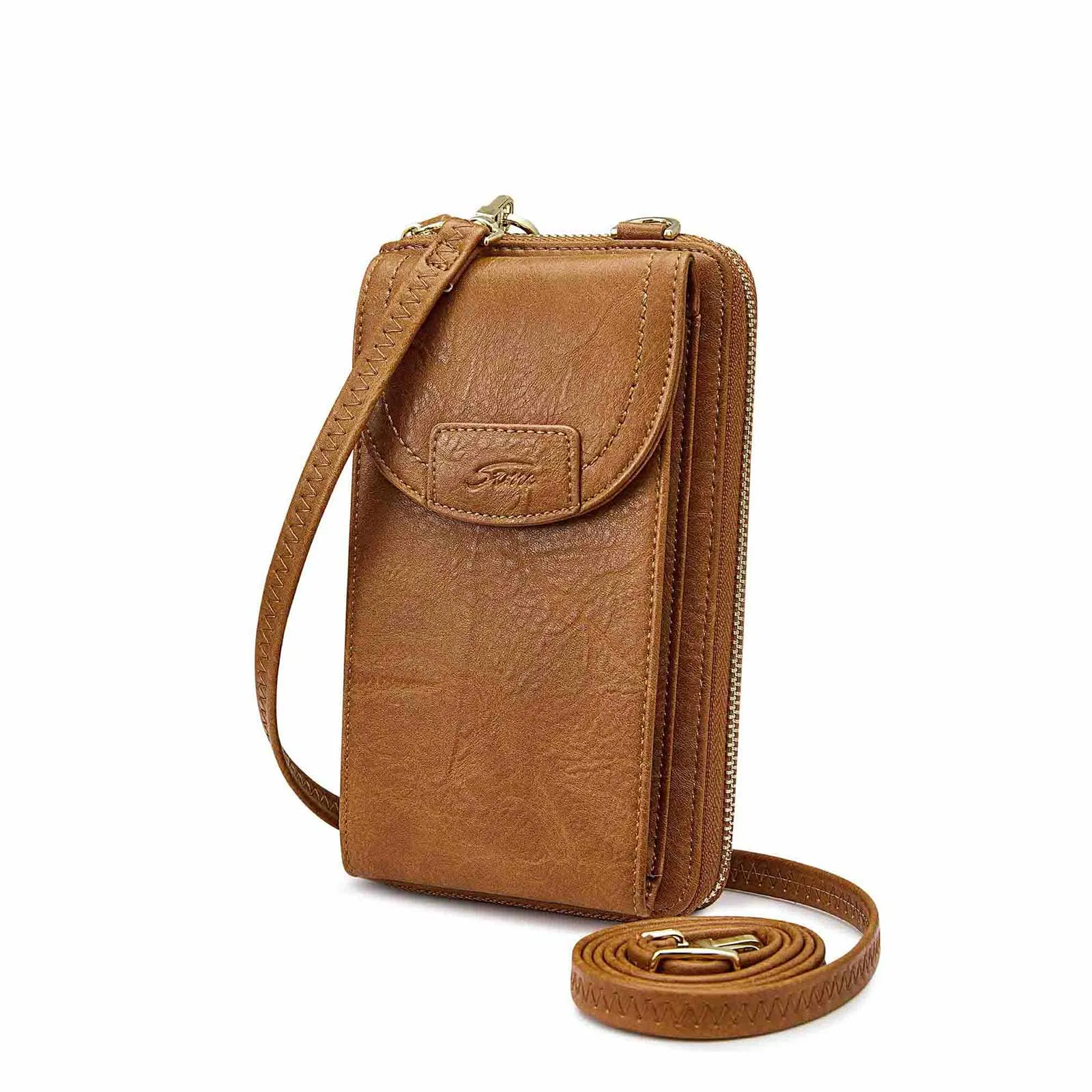 RFID Crossbody Wristlet Cell Phone Purse