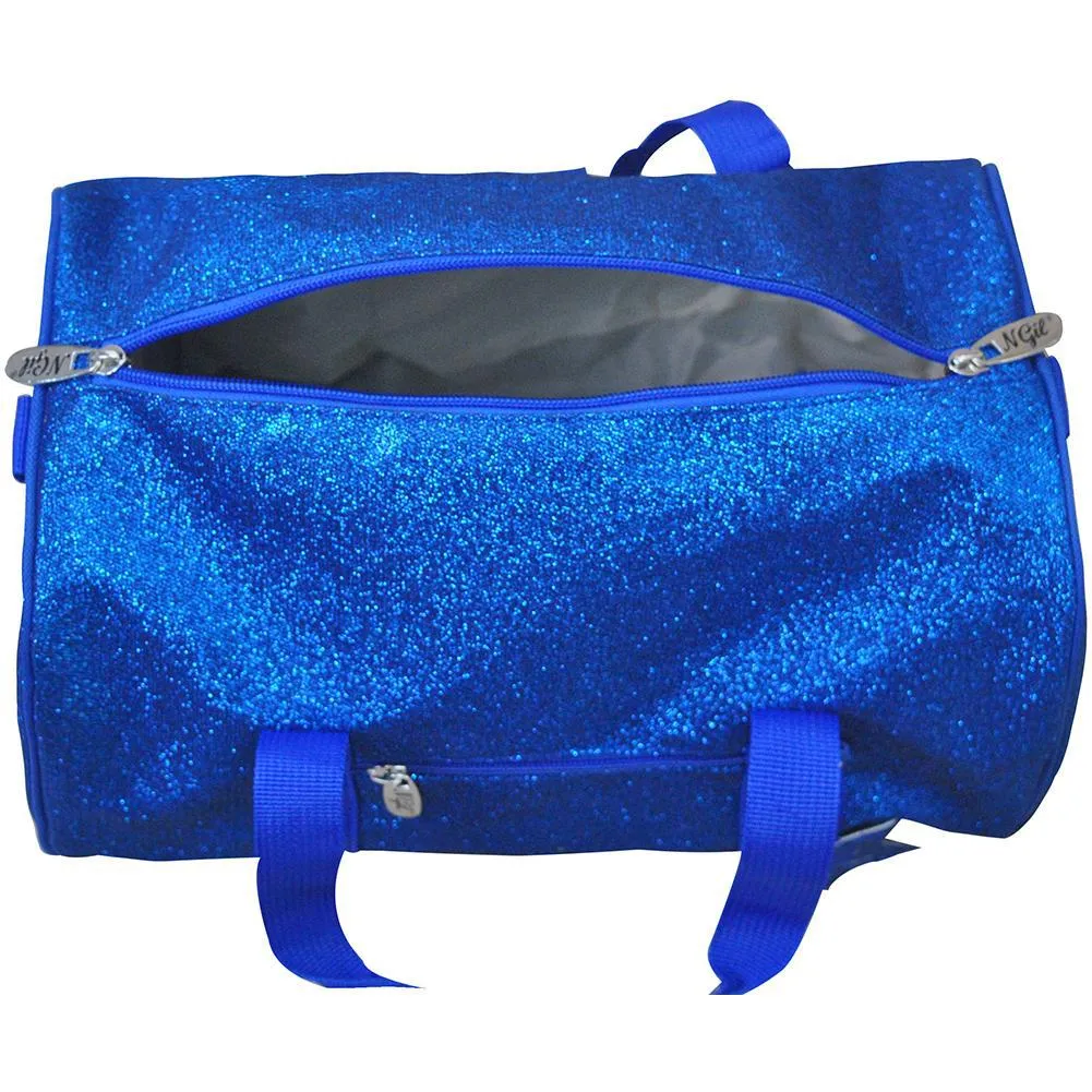 Royal Blue Mini Glitter NGIL Duffel Bag