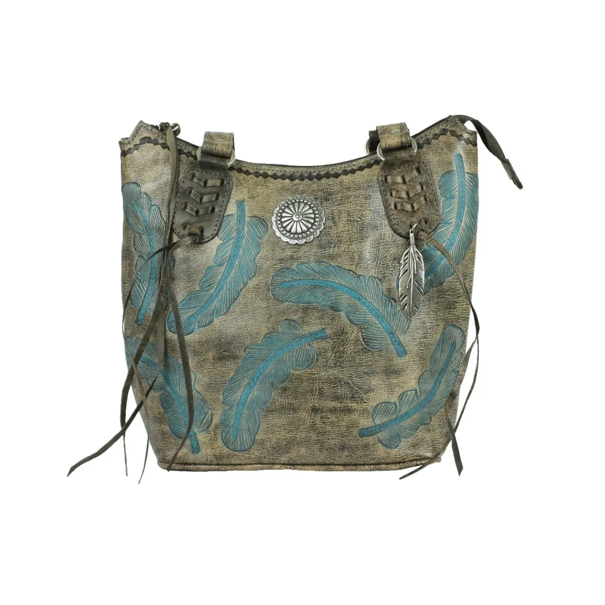 Sacred Bird Zip-Top Bucket Tote