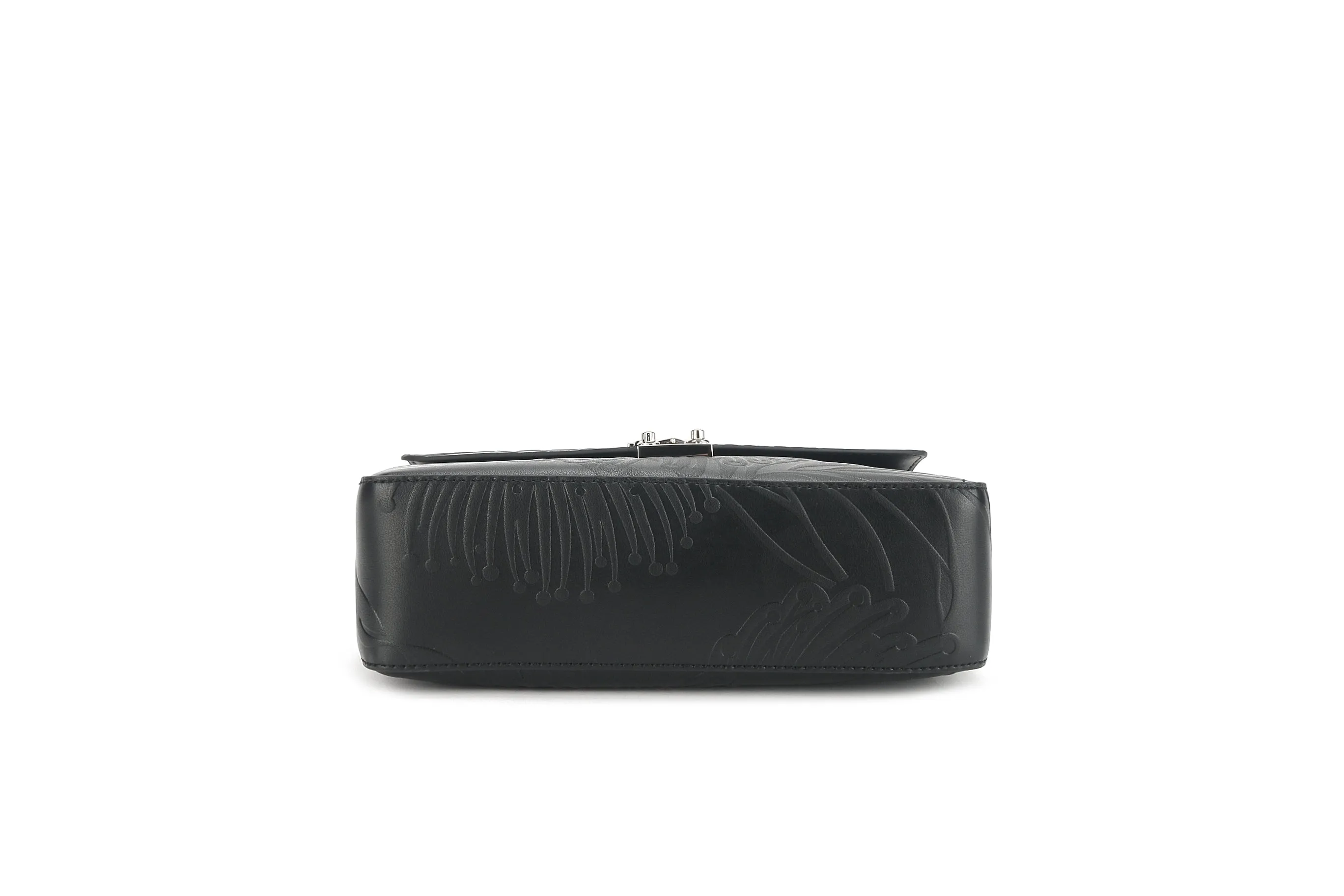 Satchel Alice Lehua Embossed Black