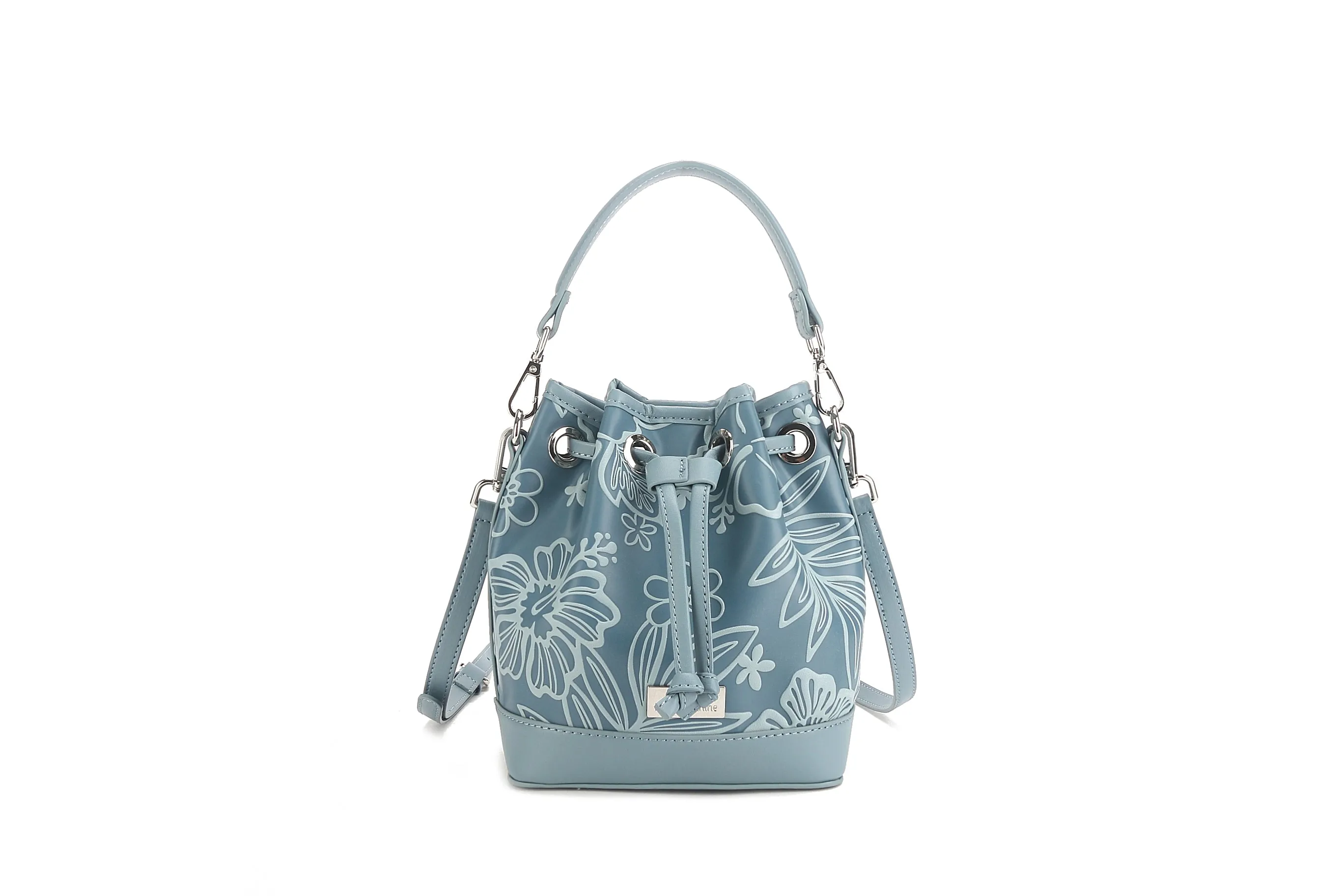 Satchel Noelani Cherry Blossom Embossed Blue