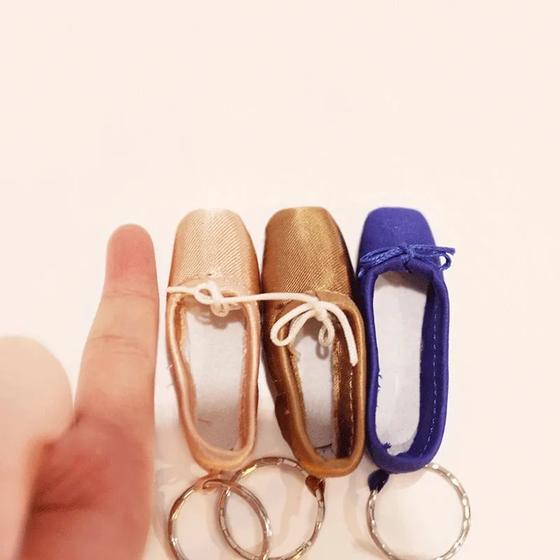 Satin Pointe Shoe Key Chain