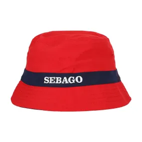 Sebago Helmsman Reversible Bucket Hat – Red