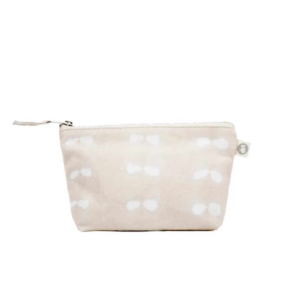 Split Letter Monogram Makeup Bag