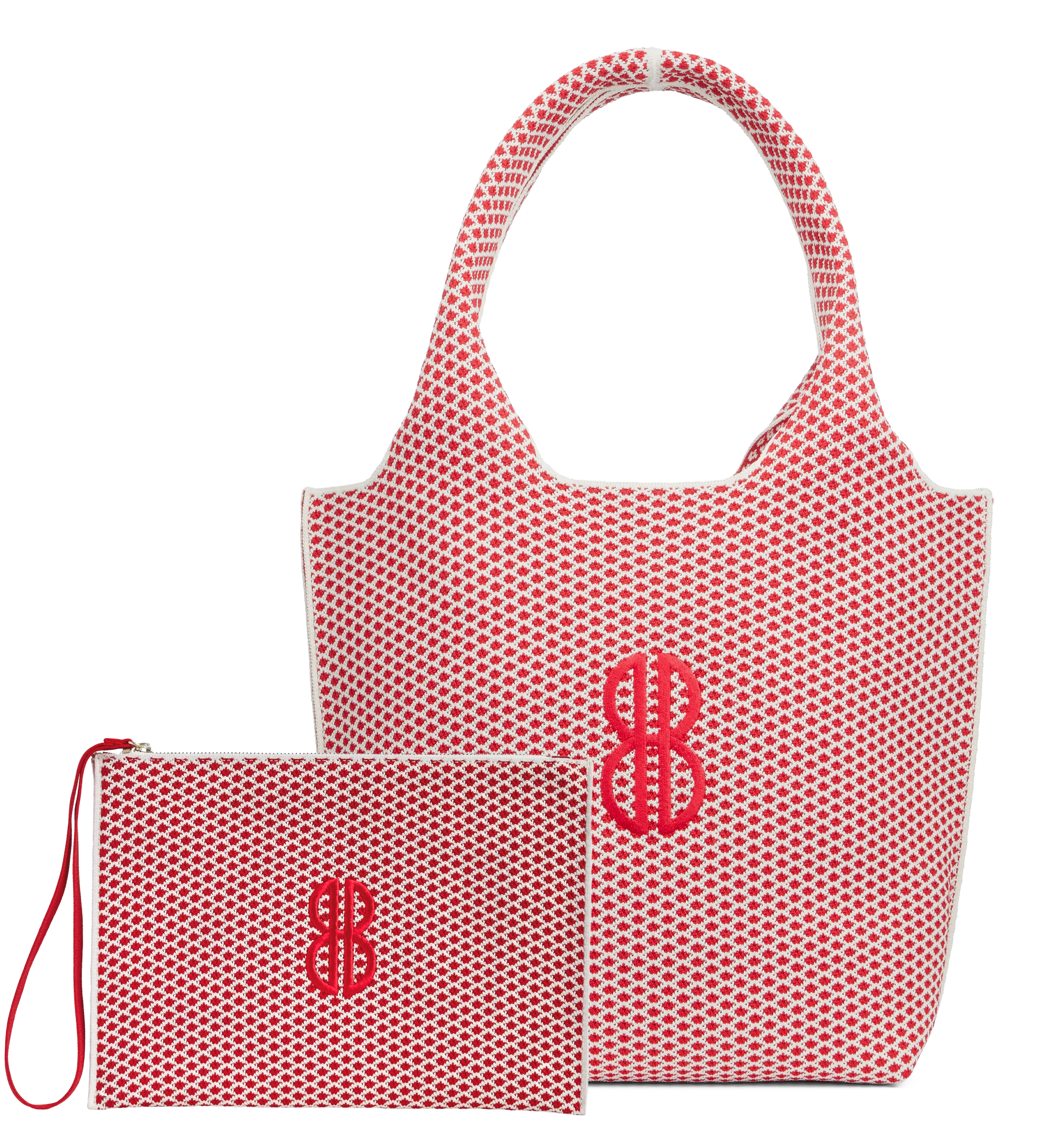 Sutton City Tote - Red Diamond / Detachable Metal Chain - Medium