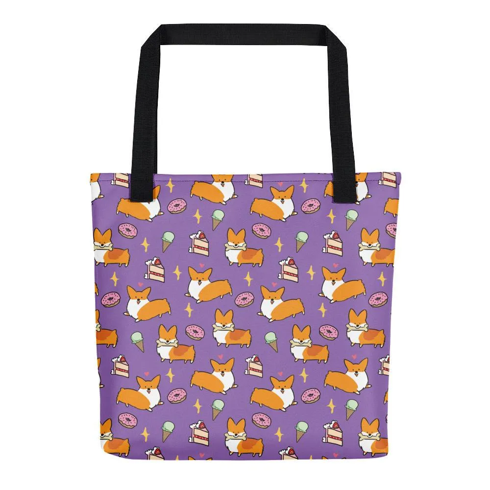 Sweet Treats Corgi Tote Bag