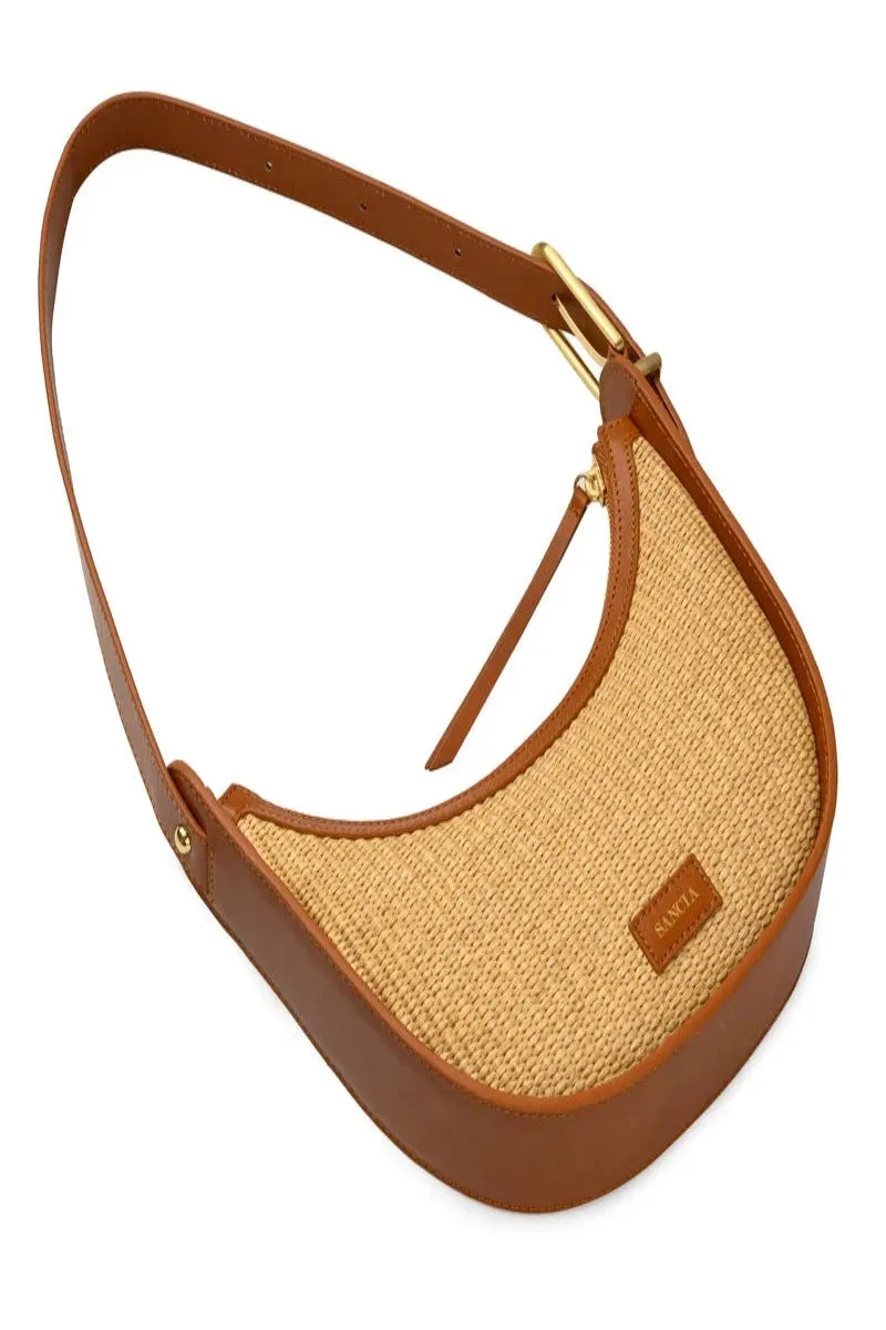 THE LUNA - COGNAC RAFFIA