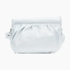 Unisa Silver Leather Clutch Bag  Zailen