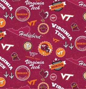 Virginia Tech Hokies Zipper Bag