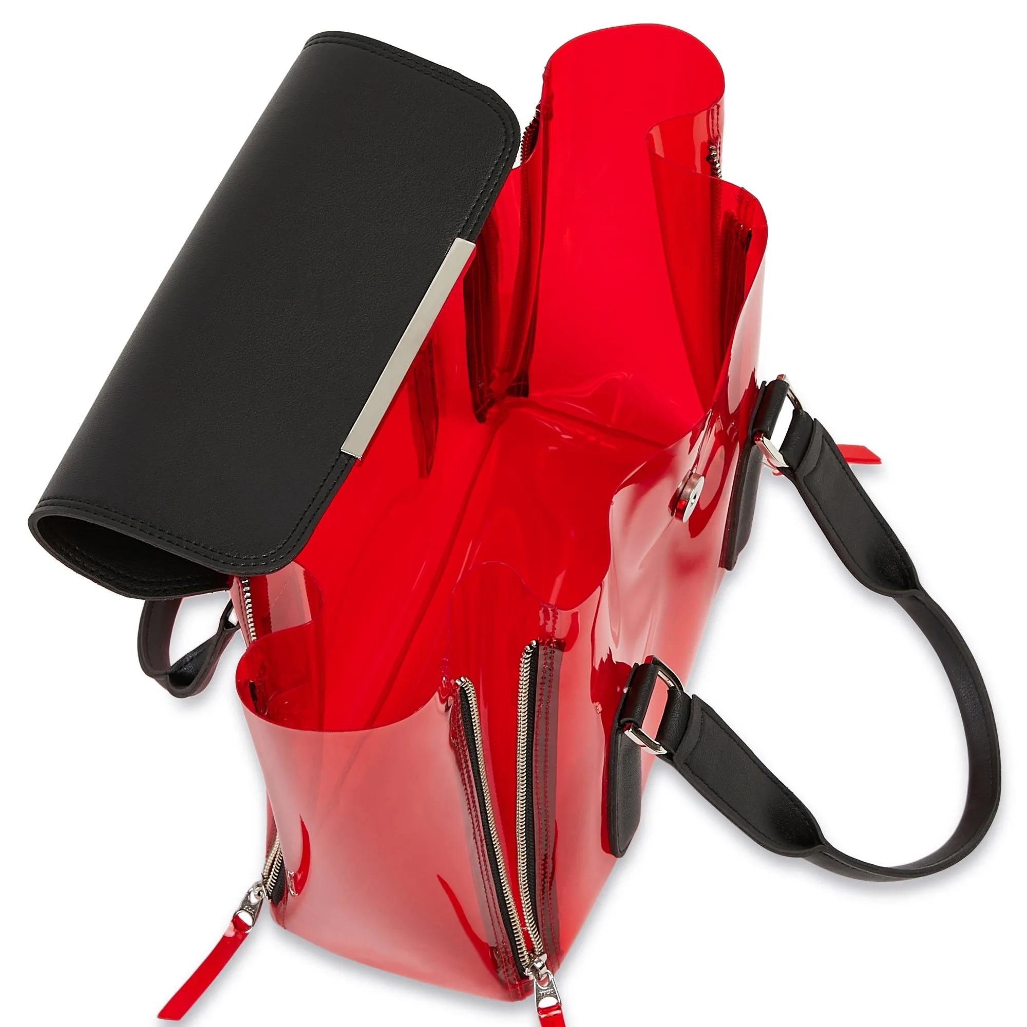 XIA PVC SLING AND HANDBAG RED